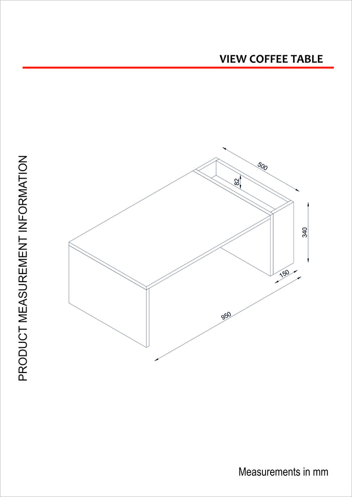 Table basse View - Blanc