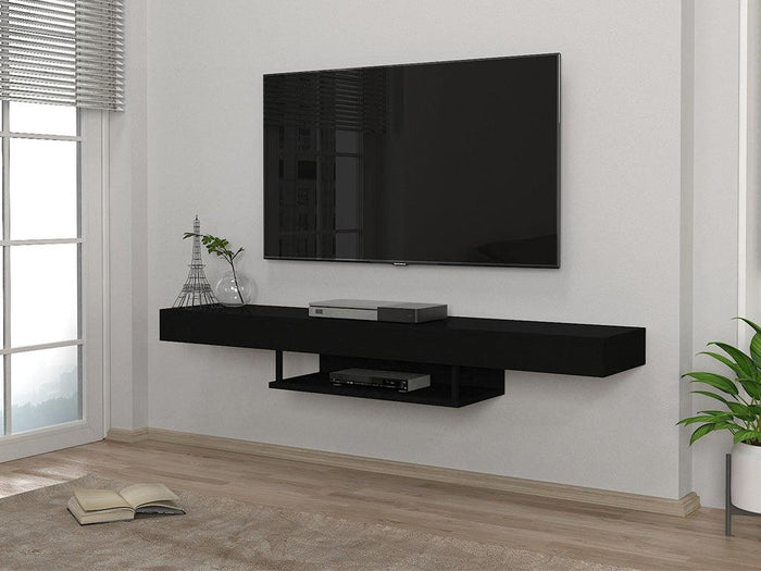 Meuble TV Suspendu ALBERES 150 cm - Noir