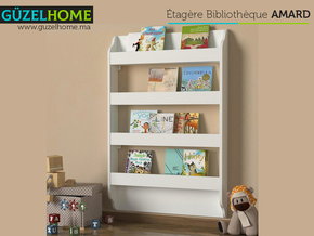 Étagère Biblio enfants AMARD - Blanc - Meubles de décoration chez GÜZELHOME Maroc