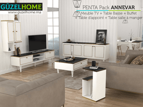 Penta exclusif ANNEVAR - Meuble TV - Table Basse - Table d'appoint — vue alternative