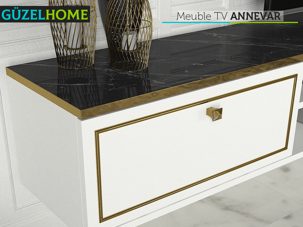Penta exclusif ANNEVAR - Meuble TV - Table Basse - Table d'appoint