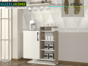 Mega ATERAM - Meuble TV - Table basse - Rangement Multifonction — vue alternative
