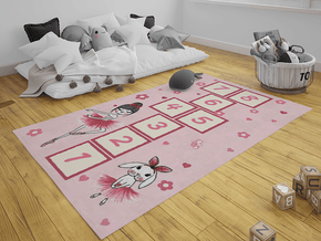 Tapis moderne imprimé BALLERINA - chambre enfants - Ameublement intérieur - Meubles de décoration chez GÜZELHOME Maroc