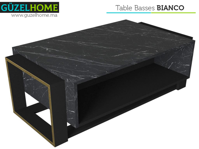 BIANCO Pack Exclusif - Meuble TV et Table Basse