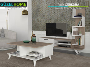 Pack CEREDRA - Meuble TV - Table basse - Salon et Séjour — vue alternative