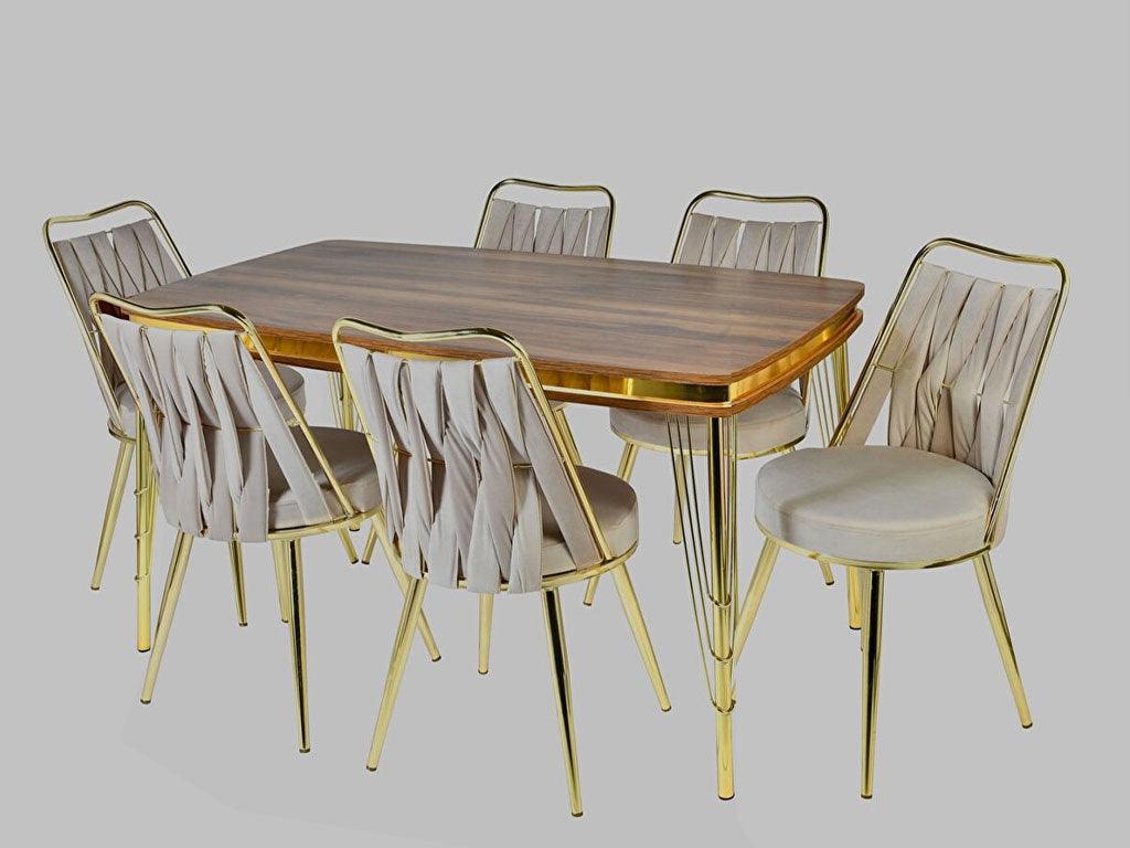 Salle à manger complète CEVAGRIS à 6 chaises
