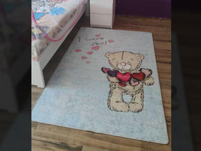 Tapis moderne imprimé CLAUDE - chambre enfants - Ameublement intérieur Maroc — vue alternative