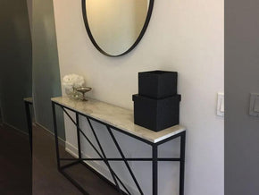 Console d'entrée en marbre CROISMA - Ameublement d'intérieur Maroc — vue alternative