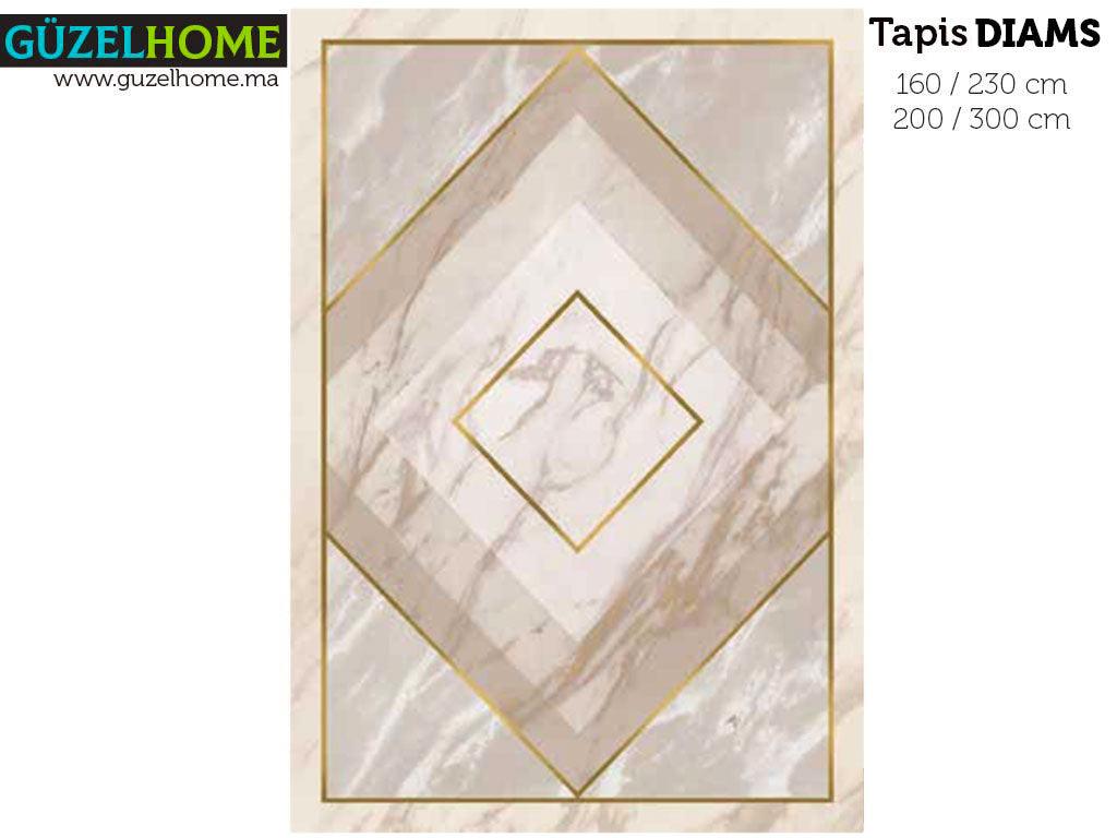 Tapis moderne imprimé DIAMS - Salon et séjour - Ameublement d'intérieur