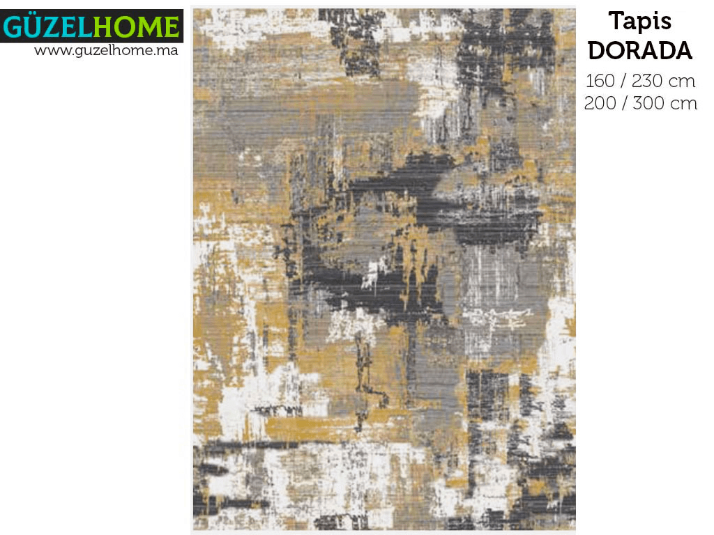 Tapis moderne imprimé DORADA - Salon et séjour - Ameublement d'intérieur