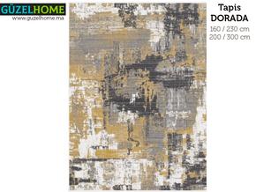 Tapis moderne imprimé DORADA - Salon et séjour - Ameublement d'intérieur - Meubles de décoration chez GÜZELHOME Maroc