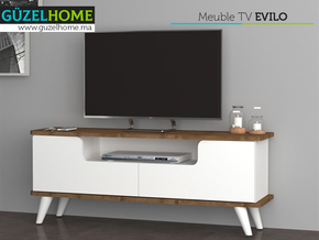 Table TV EVILO - 120CM - Meubles de décoration chez GÜZELHOME Maroc