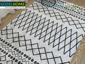 Tapis moderne imprimé EVREN - Extérieur et intérieur - Salon et séjour - Meubles de décoration chez GÜZELHOME Maroc
