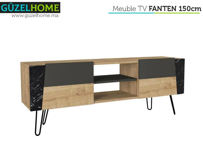 Pack FANTEN 150cm - Meuble TV et Table Basse - Salon et séjour