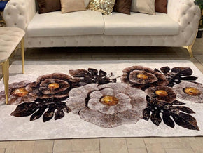 Tapis moderne imprimé FLORA - Salon et séjour - Ameublement d'intérieur — vue alternative