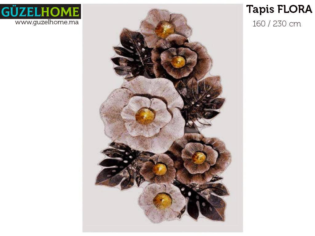 Tapis moderne imprimé FLORA - Salon et séjour - Ameublement d'intérieur
