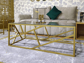 Table moderne en verre GEOMETRIQUE - Salon et séjour - Meubles de décoration chez GÜZELHOME Maroc