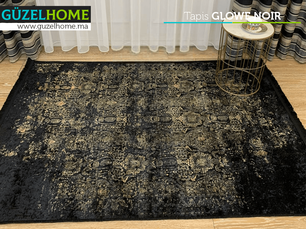 Tapis moderne imprimé GLOWE - Extérieur et intérieur - Salon et séjour