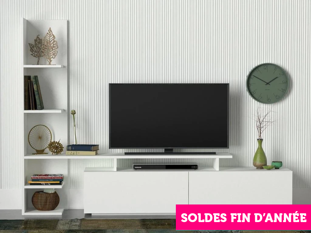Meuble TV HOME - Blanc