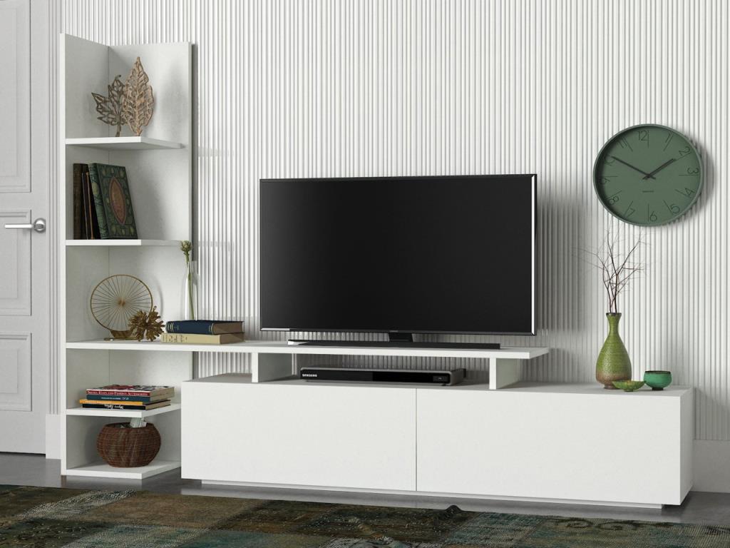 Meuble TV HOME - Blanc