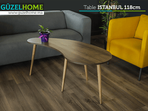 Table ISTANBUL 118cm - Noyer — vue alternative