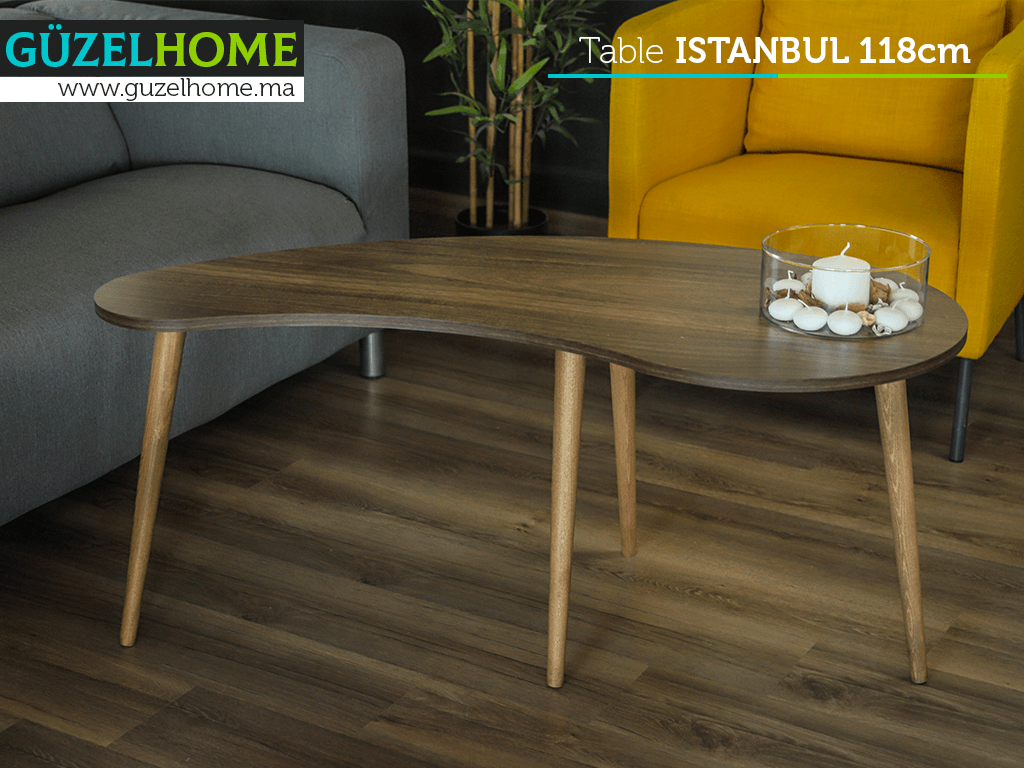 Table ISTANBUL 118cm - Noyer