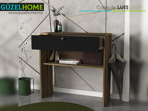 Console LUIS - Noyer et Noir — vue alternative