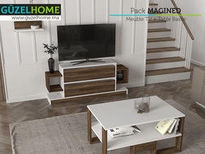 MAGINED - Meuble TV et Table Basse - Salon et séjour - Meubles de décoration chez GÜZELHOME Maroc