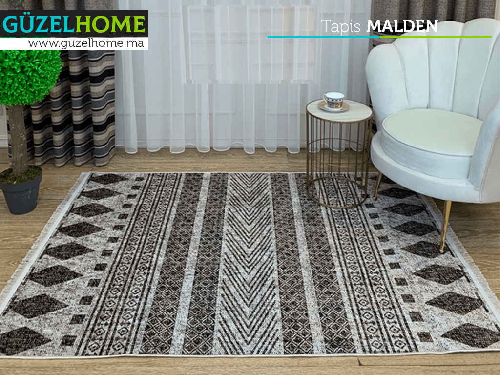 Tapis moderne imprimé  MALDEN - Extérieur et intérieur - Salon et séjour
