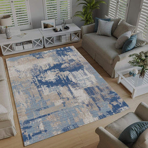 Tapis à franges MONACO - Design moderne et motif artistique — vue alternative