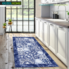 Tapis moderne MOSAÏC - Bleu - Ameublement intérieur — vue alternative