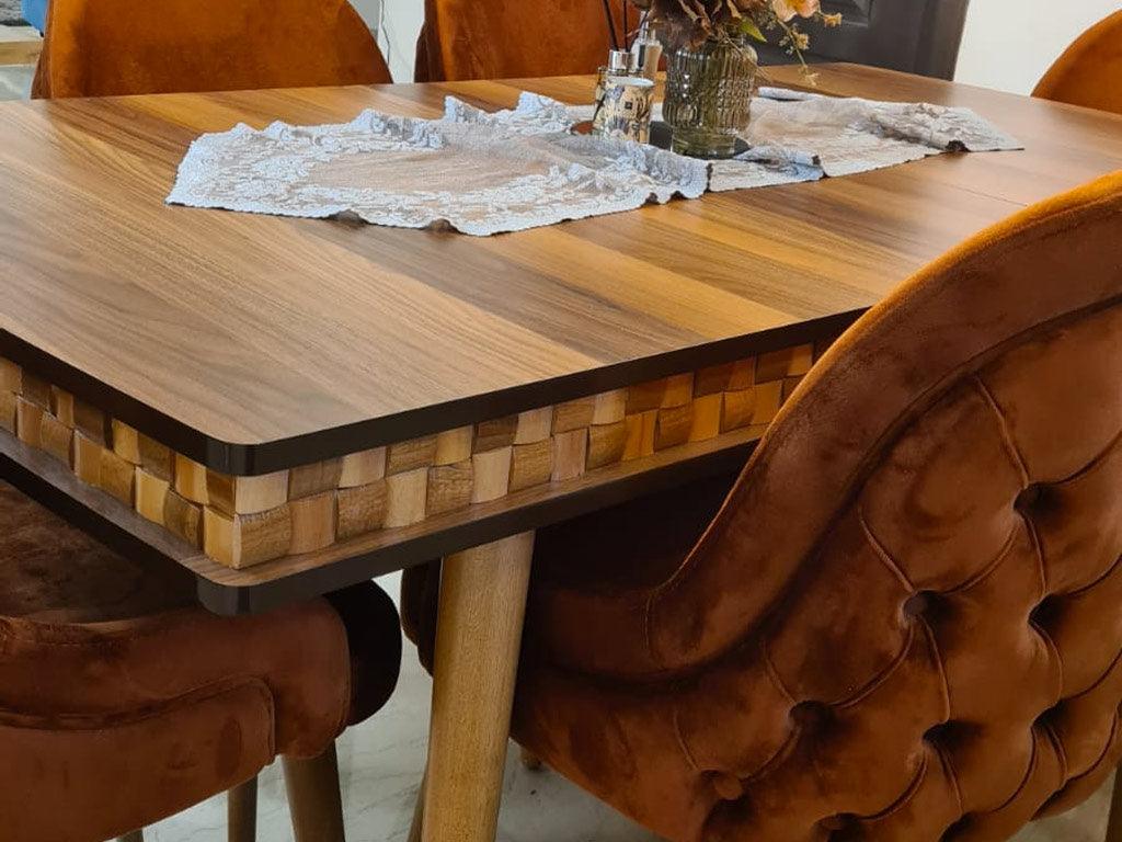 Salle à manger complète 6 chaises PAYE - Table extensible 139 - 179 cm