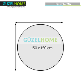 Tapis rond moderne PLUMA - Ameublement intérieur — vue alternative