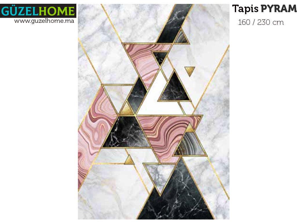 Tapis moderne imprimé PYRAM - Salon et séjour - Ameublement d'intérieur