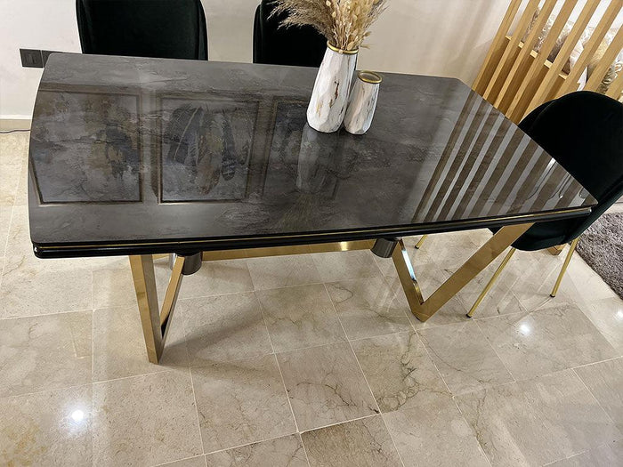 Table salle à manger complète RANA - 160cm à 6 chaises