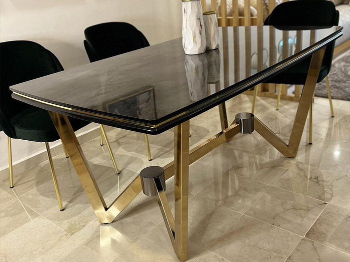 Table salle à manger complète RANA - 160cm à 6 chaises