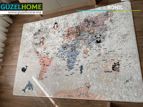 Tapis moderne RONIL - chambre enfants - Ameublement intérieur - Meubles de décoration chez GÜZELHOME Maroc