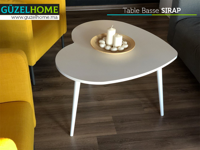 Table Basse SIRAP - Blanc - 89cm