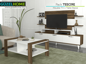 TEECIRE - Meuble TV et Table Basse - Salon et séjour - Meubles de décoration chez GÜZELHOME Maroc