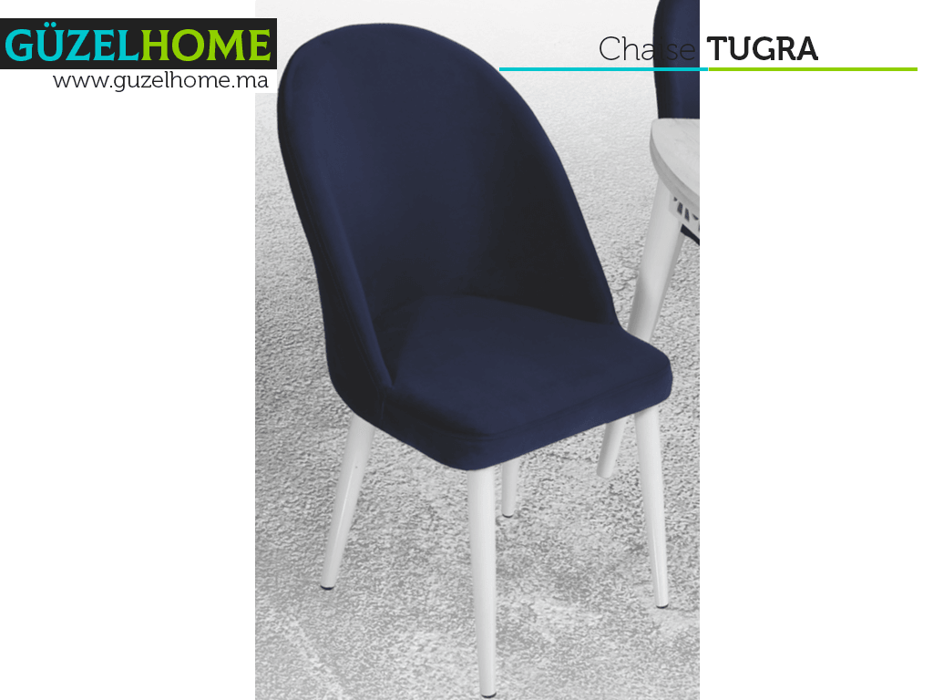Chaise moderne TUGRA - Bleu marine - salle à manger
