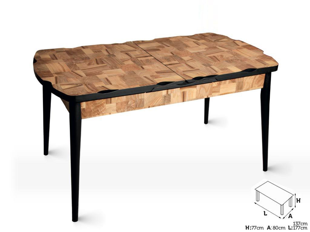 Table de salle à manger extensible SAHRA 137 - 177 cm