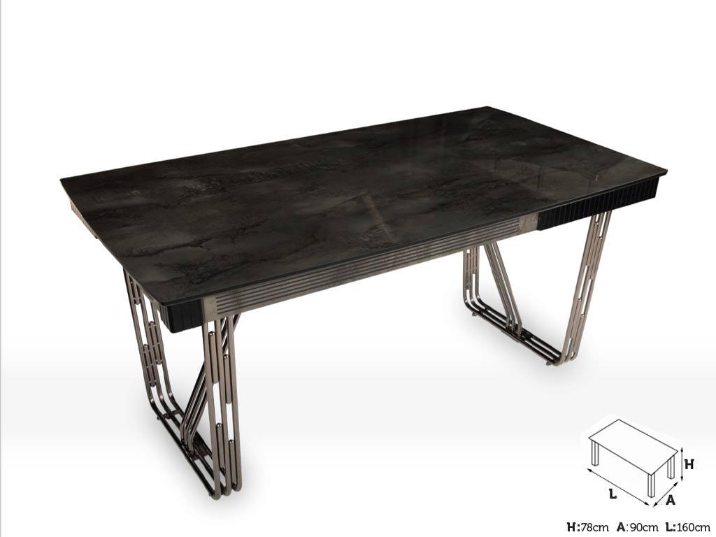 Vente flash - Table salle à manger DENIZ 160 cm