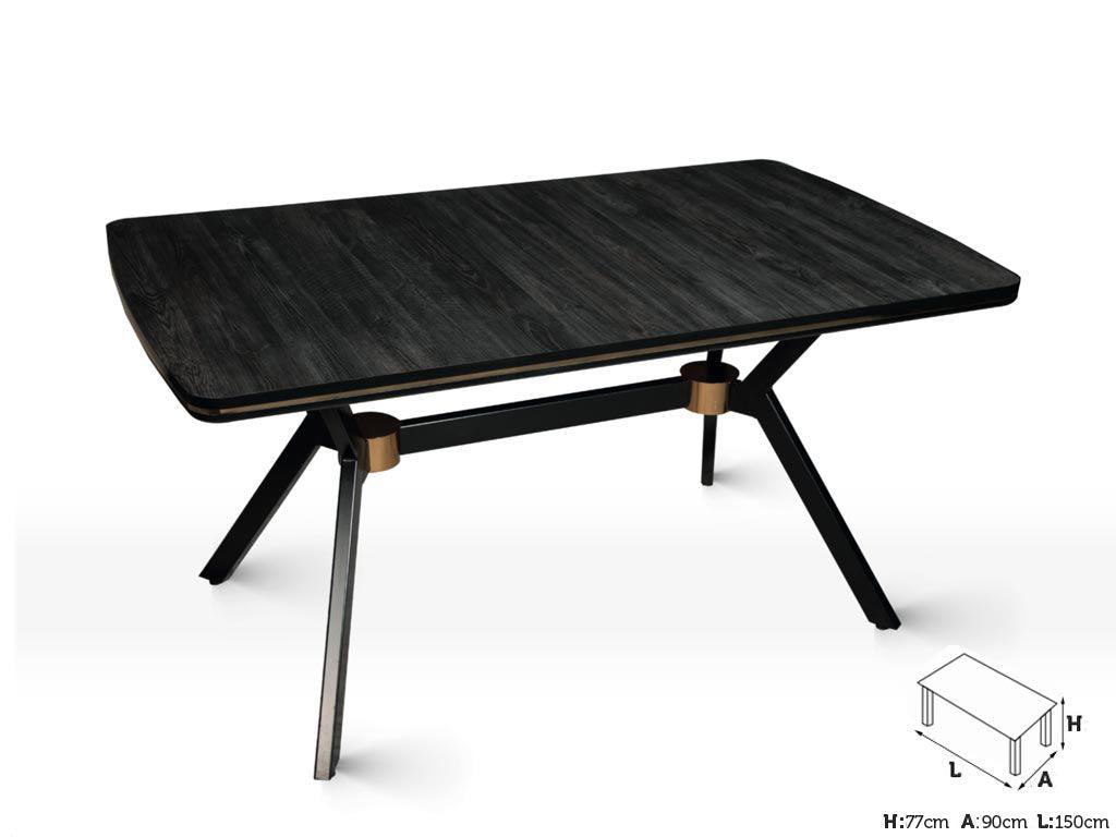 Vente flash - Table salle à manger MINEL 150 cm