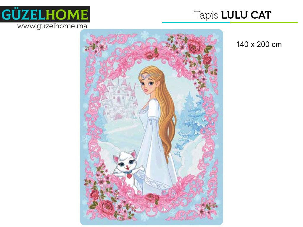 Tapis moderne imprimé LULU CAT - chambre enfants
