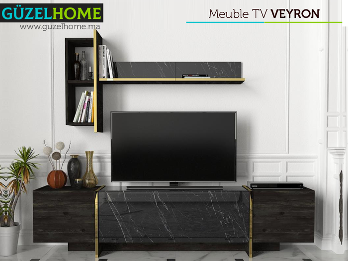 VEYRON Pack Exclusif - Meuble TV et Table Basse - Salon et séjour
