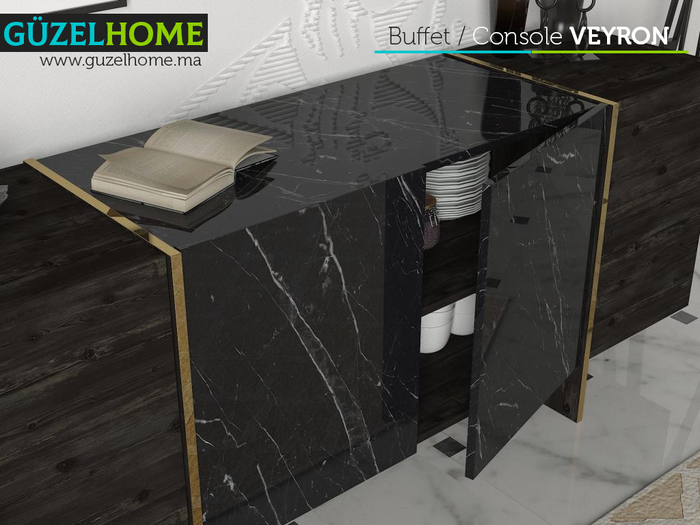 BIANCO Mega Pack - Meuble TV - Table Basse et Console Buffet - Salon et séjour