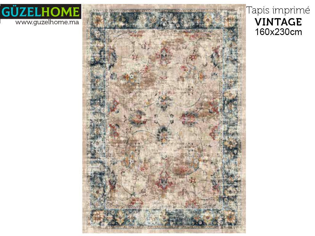Tapis moderne imprimé VINTAGE - Salon et séjour - Ameublement d'intérieur