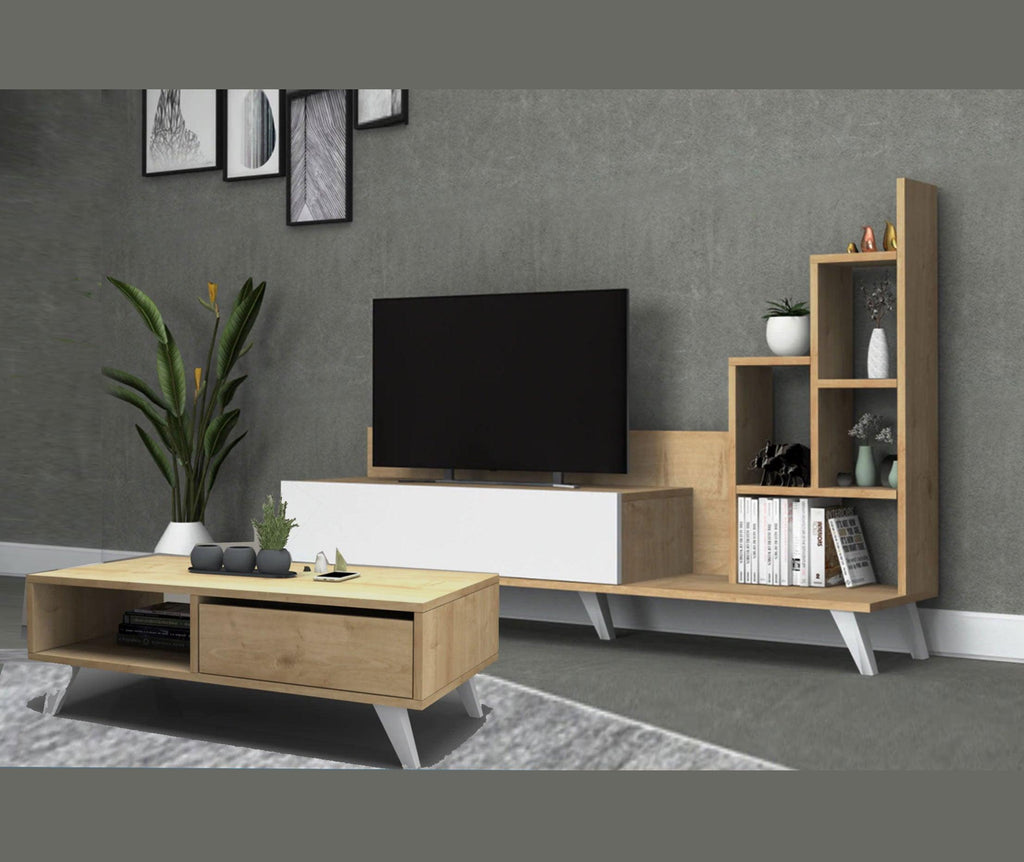 BINGSTER - Meuble TV et Table Basse - Salon et séjour