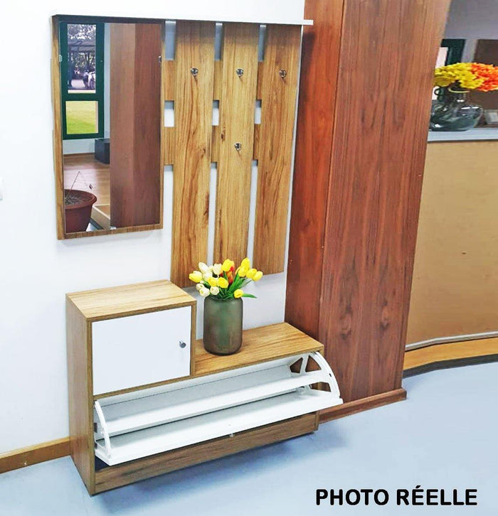 Console d'entrée G-CÉLINE Meuble Chaussures Porte-Manteaux
